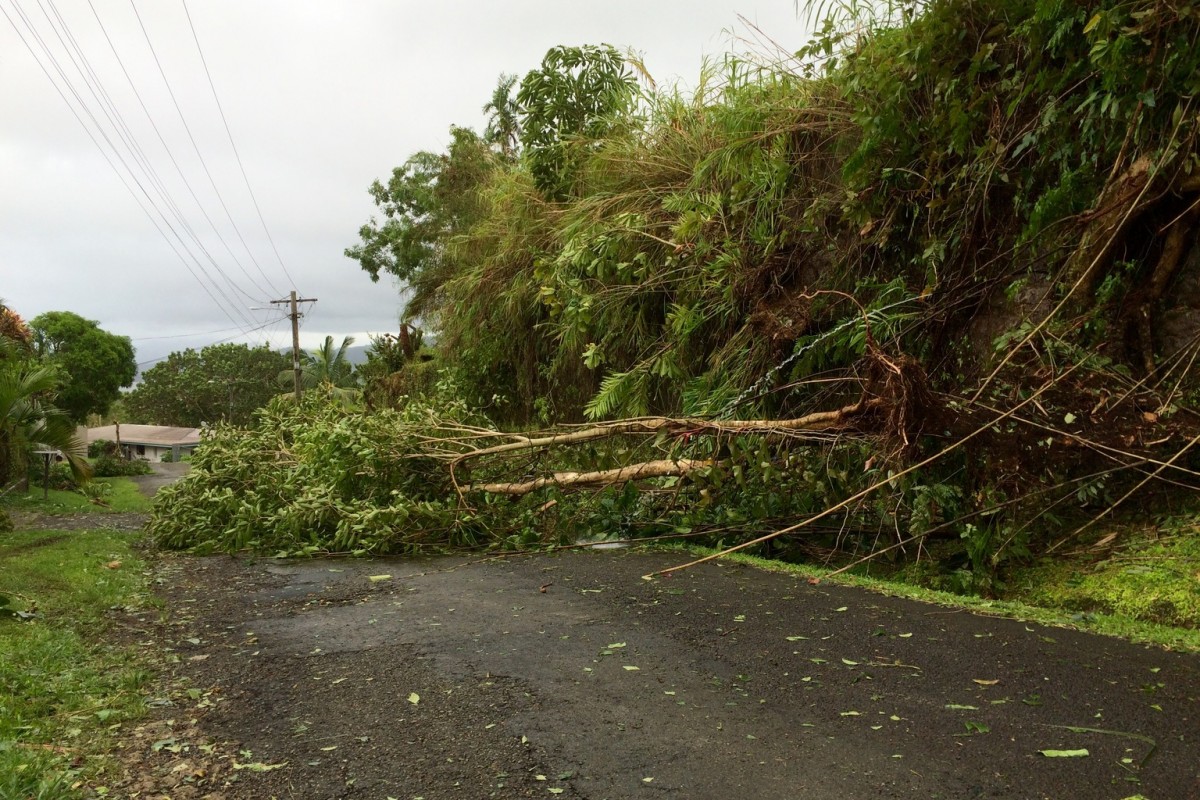 On 21 February 2016, scenes of Tropical Cyclone Winston's destruction in Tamavua, Suva, Fiji. Category 5 Tropical Cyclone Winston made landfall in Fiji on Saturday (20 Feb), continuing its path of destruction into Sunday.  A state of natural disaster and a nationwide curfew had been declared by the Government of Fiji earlier in the evening. Flights in and out of Fiji were also cancelled due to the extreme weather. Power lines are down and communications are limited but UNICEF Pacific Communications Specialist and New Zealander, Alice Clements, has said from her Suva base, "We certainly felt the impact of TC Winston in Suva with destructive, howling winds and the sound of rivets lifting from roofs a constant throughout the night.   We can't say for sure yet how the rest of the country fared but rapid assessments will be undertaken by the Fiji Government to determine the full impact and what response will be required.   It is likely that smaller villages across Fiji will have suffered the most, given their infrastructures would be too weak to withstand the power of a category 5 cyclone. Families may have lost their homes and crops therefore leaving them without shelter, food and a livelihood. Those families will have lost everything. There is also considerable risk for those that live by the sea or rivers as flash flooding and river flooding could occur due to heavy rains. The reiteration of preparedness messages from all sectors of society certainly ensured people were informed and as prepared as they could be.Ó UNICEF is a member of the Pacific Humanitarian Team and will be on standby to provide emergency supplies and additional personnel, if required.  UNICEF has prepositioned supplies in Suva and Nadi including water kits, health kits and education materials such as school tents.  If called on to assist, UNICEF will actively support the Fiji Government in leading clusters of agencies working in water and sanitation, education and nutrition, and in child protectio