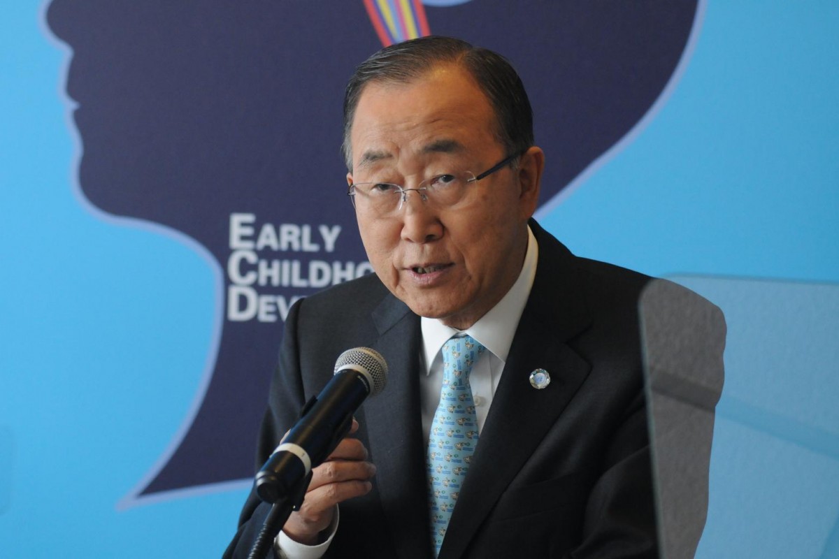 On 22 September 2015, United Nations Secretary-General Ban Ki-moon gives the opening remarks at the panel and interactive discussion Meeting of the Minds: Investing in Early Childhood as the Foundation for Sustainable Development at United Nations Headquarters (UNHQ). The high-level meeting, hosted and co-chaired by UNICEF Executive Director Anthony Lake and UNICEF Goodwill Ambassador Shakira, brought together leaders from the public and private sectors, academia, UN organizations and civil society, media leaders and other participants to pledge their commitments to early childhood development. The meeting was followed by a press briefing  hosted by Mr. Lake, Goodwill Ambassador Shakira and Director of the Center on the Developing Child at Harvard University Dr. Jack Shonkoff  on the urgent need for increased investment in early childhood development globally. The high-level event and press briefing were held in the context of the 70th session of the UN General Assembly, which opened on 15 September, and preceded the 2015 Sustainable Development Summit taking place on 25 September at UNHQ. The 17 Sustainable Development Goals are meant to succeed the eight United Nations Millennium Development Goals  which were set in 2000, to be met by 2015  and will guide development efforts through 2030.