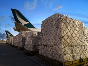 Cathay Pacific delivers medical supplies around the world